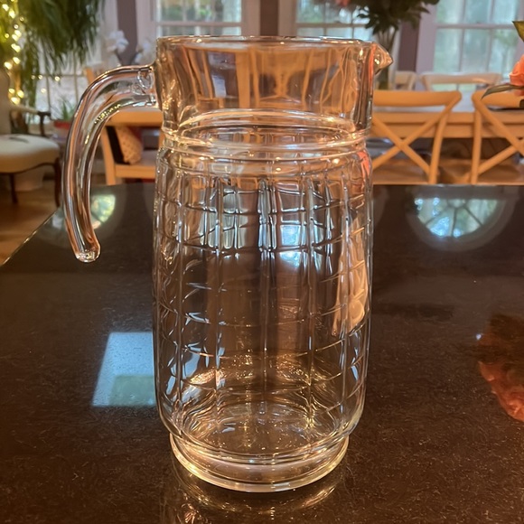 Square Design 9" Glass Pitcher - Picture 6 of 10